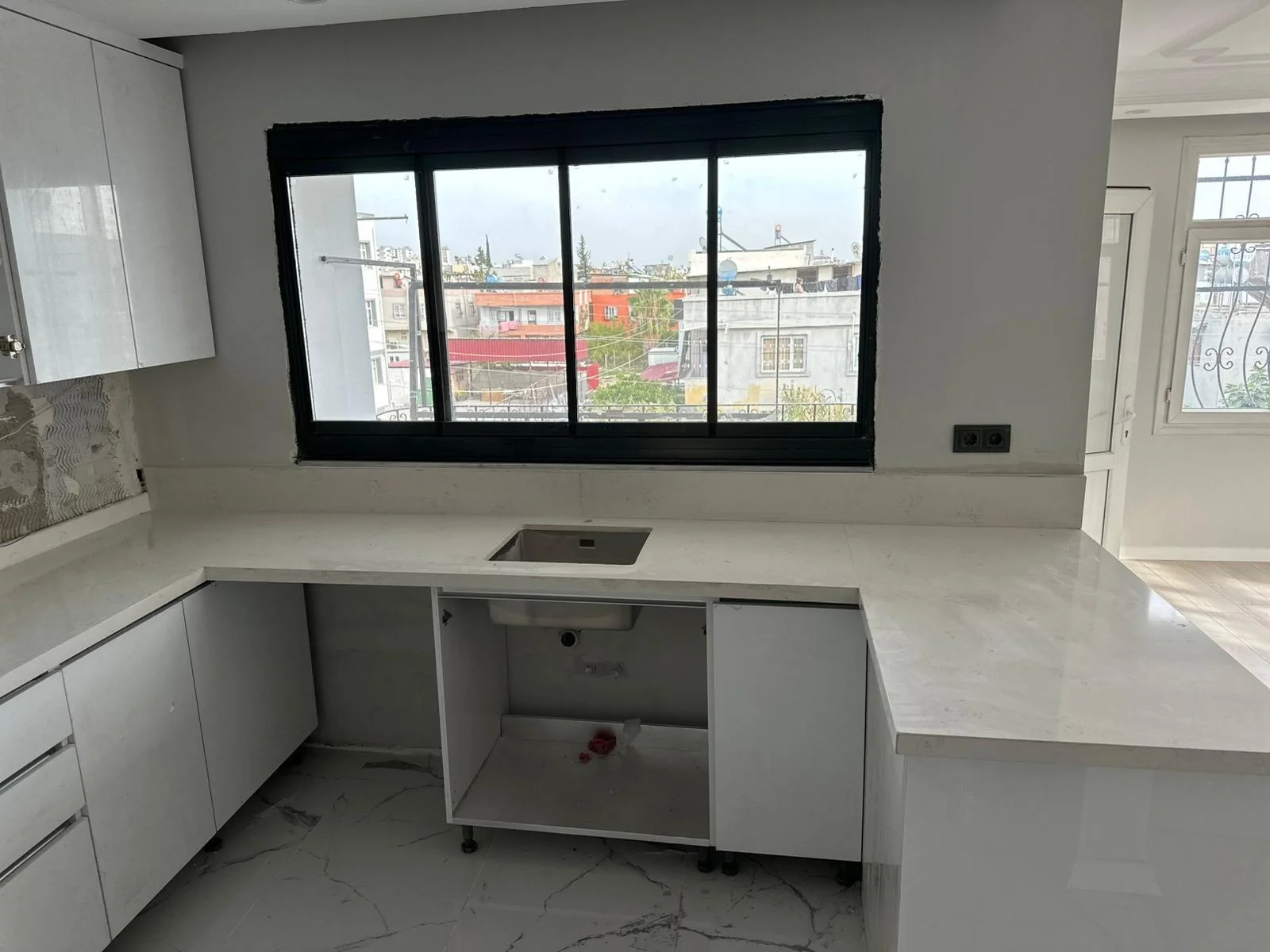 Tarsus Mermer Balkon Pencere Mermer Granit