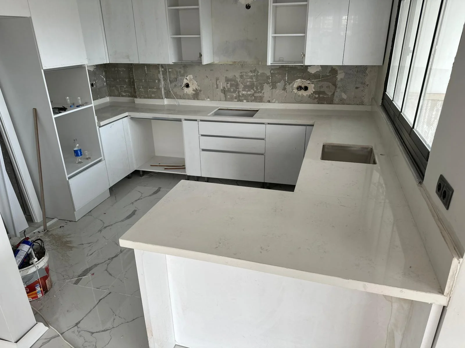 Tarsus Mermer Balkon Pencere Mermer Granit