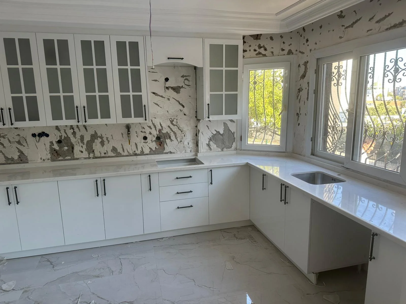 Tarsus Mermer Balkon Pencere Mermer Granit